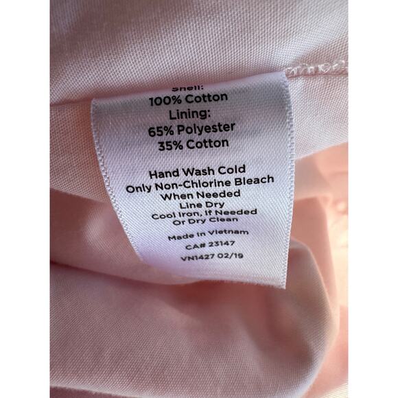 Talbots 100% Cotton Eyelett Pink Top - Picture 7 of 8